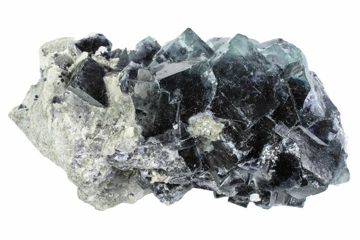 Purple/Green Fluorite Crystals with Muscovite - Yaogangxian Mine #364630